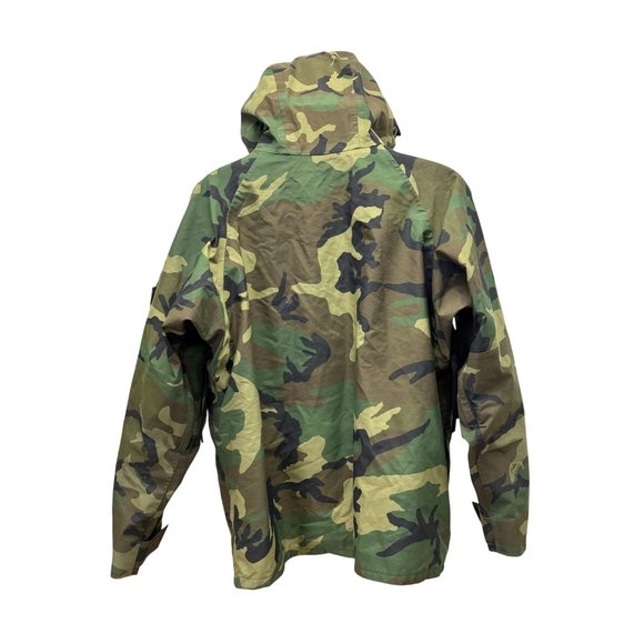 US Military ECWCS Cold Weather Parka Field Jacket Woodland Camo Large Short - Picture 2 of 12